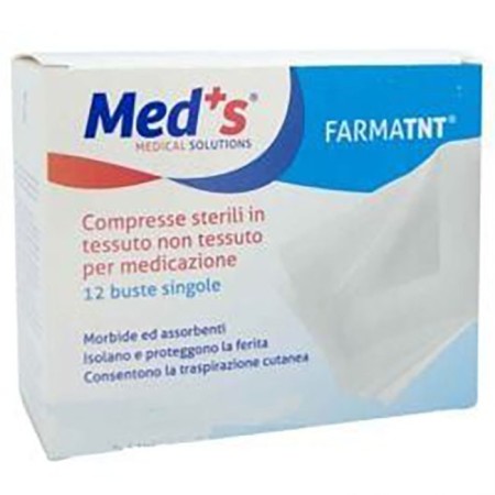 Med's Compressa Di Garza TNT Sterile Peel Open 7,5 x 7,5 cm 12 Pezzi