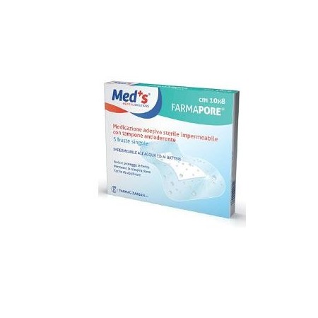 Med's Medicazione Adesiva Sterile Trasparente Impermeabile 5 m x 7 cm 5 Pezzi