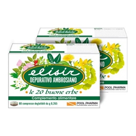 Elisir Depurativo Ambrosiano Le 20 Buone Erbe Integratore Intestinale 20 Compresse