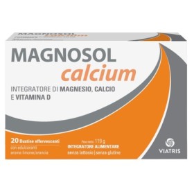 Magnosol Calcium Integratore di Calcio Magnesio e Vitamina D 20 Bustine