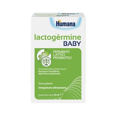 Humana Lactogèrmine Baby Gocce Integratore Fermenti Lattici Flacone 7,5g