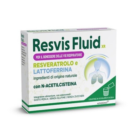 Resvis Fluid XR Alfasigma Integratore Fluidificante 12 Bustine