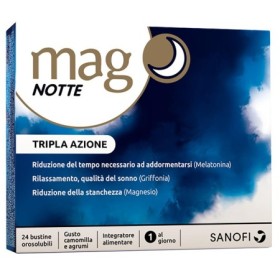Mag Notte Integratore Sonno con Magnesio 24 Bustine