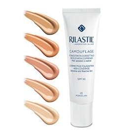 Rilastil Cosmetic Camouflage Fondotinta Correttivo Elevata Coprenza 50 Moka 30 ml