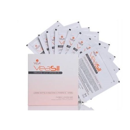 Vea Sil Lamine Sottili Sterili Idratanti Contro Cicatrici e Cheloidi 8 Buste
