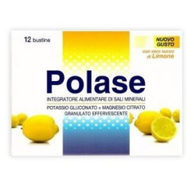 Polase Classico Integratore Sali Minerali con Magnesio e Potassio Gusto Limone 12 Bustine