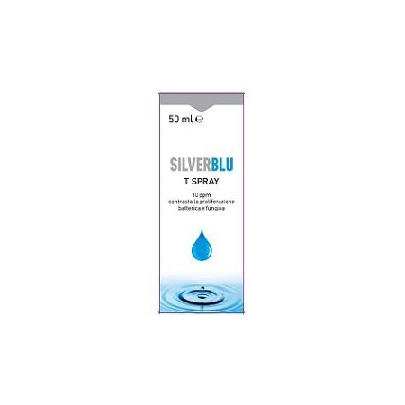 Silver Blu T Spray Topico Contro Proliferazione Fungina e Batterica 50 ml