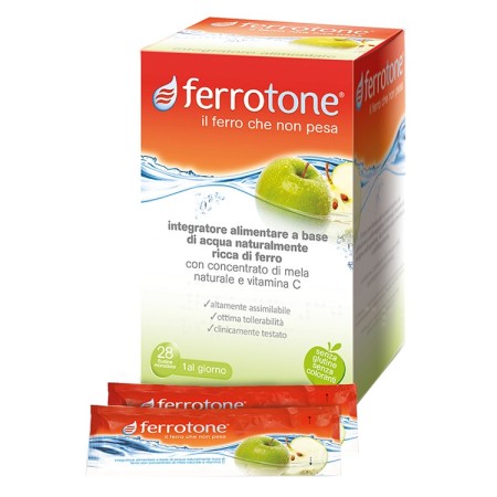 Ferrotone Apple Integratore di Ferro 28 Bustine