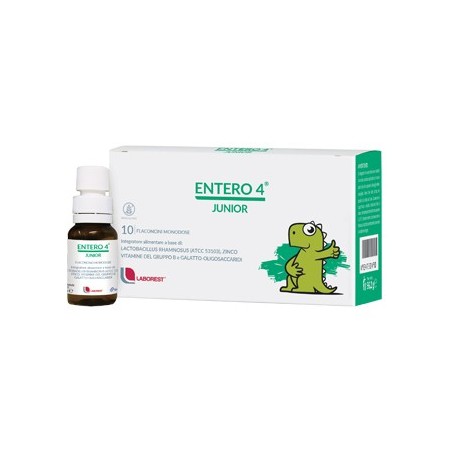 Entero 4 Junior Integratore di Probiotici Bambini 10 Flaconcini
