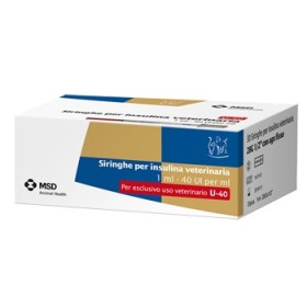 MSD Siringa Per Insulina Veterinaria Con Ago 29G 40 ui/ml 30 Pezzi