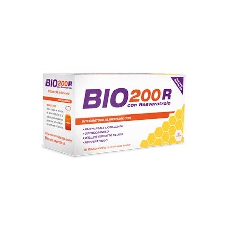 Bio 200R Integratore Naturale Pappa Reale 10 Flaconcini