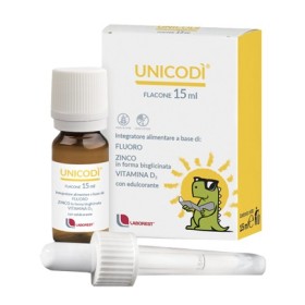 Unicodì Integratore di Fluoro e Zinco Per Bambini Gocce 15 ml