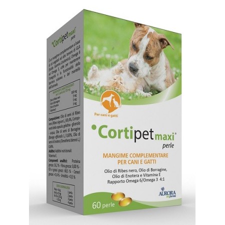 Cortipet Perle Maxi Integratore Irritazioni Cutanee Veterinaria 60 Perle