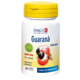 LongLife Guarana 500 mg Integratore 60 Capsule Vegetali