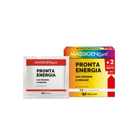Massigen Sport Pronta Energia Integratore Energetico 12 Bustine