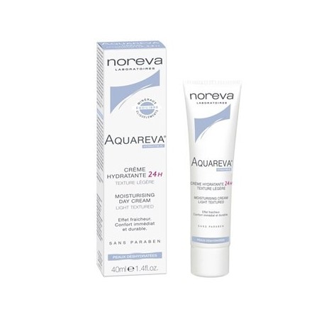 Noreva Aquareva Crema Idratante Viso Leggera 24h Pelle Normale e Mista 40 ml