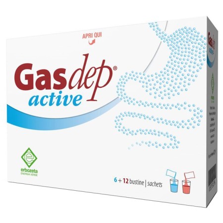 Erbozeta Gasdep Active Integratore Flora Intestinale 6 12 Bustine