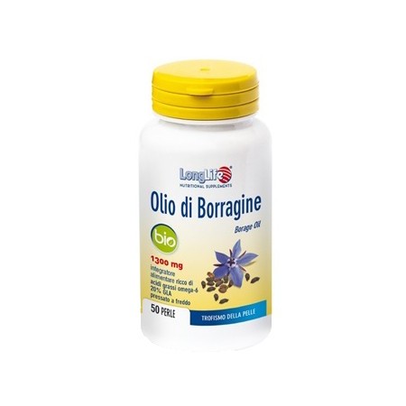 LongLife Olio Di Borragine Bio Integratore Pelle 50 Perle