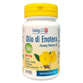 LongLife Olio Di Enotera Bio 500 mg Integratore Per La Pelle 60 Perle