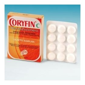Coryfin C Senza Zucchero Caramelle Agli Agrumi Integratore 24 Pezzi
