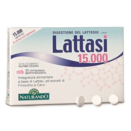 Naturando Lattasi 15000 Integratore 20 Capsule