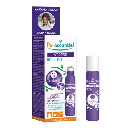 Puressentiel Stress Roller Ai 12 Olii Essenziali 5 ml