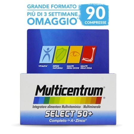 Multicentrum Select 50  Integratore Multivitaminico Multiminerale 90 Compresse
