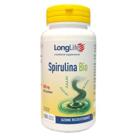 LongLife Spirulina Bio 500 mg Integratore 100 Capsule Vegetali