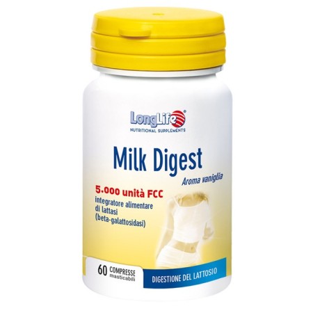 LongLife Milk Digest Integratore Di Lattasi 60 Capsule