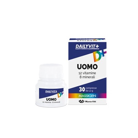 Massigen Dailyvit  Uomo Integratore Vitamine e Minerali 30 Compresse