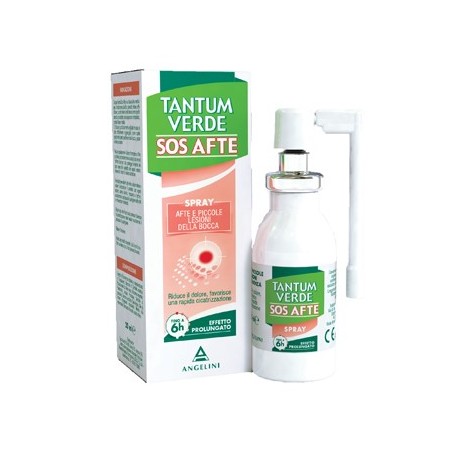 Tantum Verde SOS Afte Spray Contro Afte e Piccole Lesioni della Bocca 20 ml