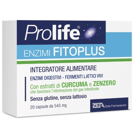 Prolife Enzimi FitoPlus Integratore di Enzimi Digestivi 20 Capsule