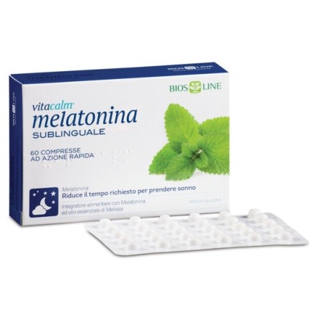 VitaCalm Melatonina Sublinguale Integratore per il Sonno 120 Compresse