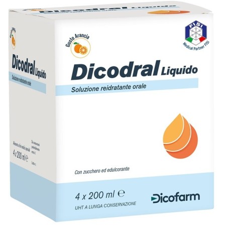 Dicodral Liquido Alimento Liquido Reidratante Orale 4x200 ml