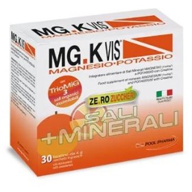 MG.K Vis Magnesio Potassio Arancia Zero Zuccheri Integratore Sali Minerali 15 Bustine