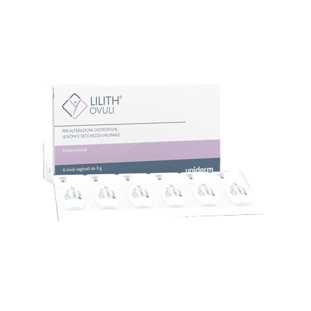 Lilith Ovuli Vaginali Per la Secchezza Vaginale e Alterazioni distrofiche 6 pezzi