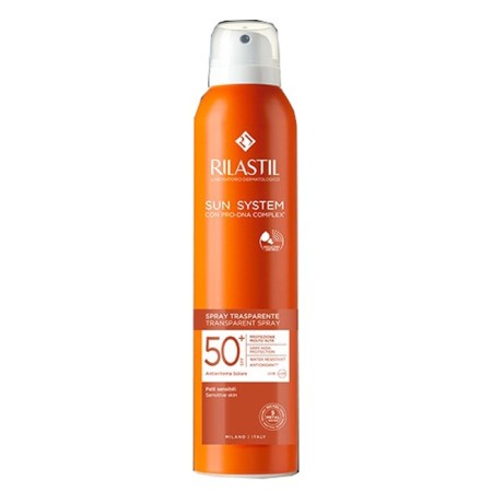 Rilastil Sun System Spray Solare Trasparente SPF 50  Protezione Corpo 200 ml