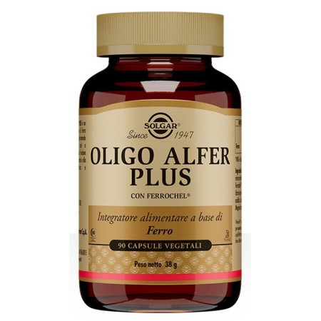 Solgar Oligo Alfer Plus Integratore di Ferro 90 Capsule