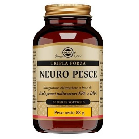 Solgar Neuro Pesce Integratore Olio di Pesce 50 Perle Softgel