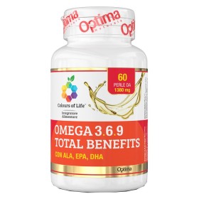 Optima Colours of Life Omega 3.6.9 Total Benefits Integratore Antiossidante 60 Softgel