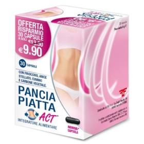 Pancia Piatta Act IntegratoreTransito Intestinale 30 Capsule