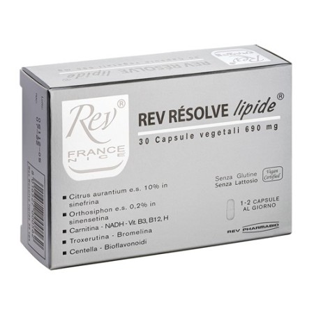 Rev Resolve Lipide Integratore Drenante e Anticellulite 30 Capsule