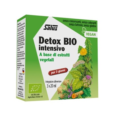 Salus Detox Bio Intensivo Integratore 3 Flaconcini da 20 ml