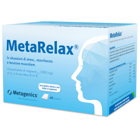 Metarelax Nuova Formula Integratore Alimentare Stress e Tensione Muscolare 40 Bustine