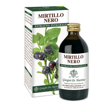 Dr. Giorgini Mirtillo Nero Estratto Integrale Integratore Drenante 200 ml