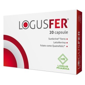 Logusfer Integratore Ferro e Acido Folico 20 Capsule