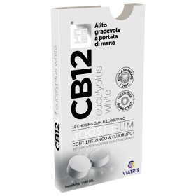 CB12 Boost Chewing-Gum Allo Xilitolo 10 Gomme Masticabili Eucalipto Bianco