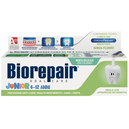 Biorepair Dentrificio Junior 6-12 Anni 75 ml