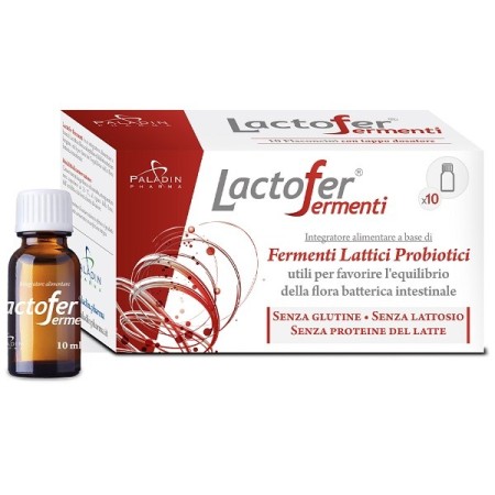 Lactofer Fermenti Integratore Flora Intestinale 10 Flaconcini 10 ml