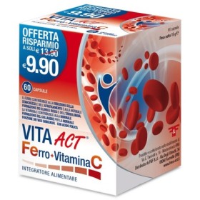Vita Act Ferro   Vitamina C Integratore 60 Capsule
